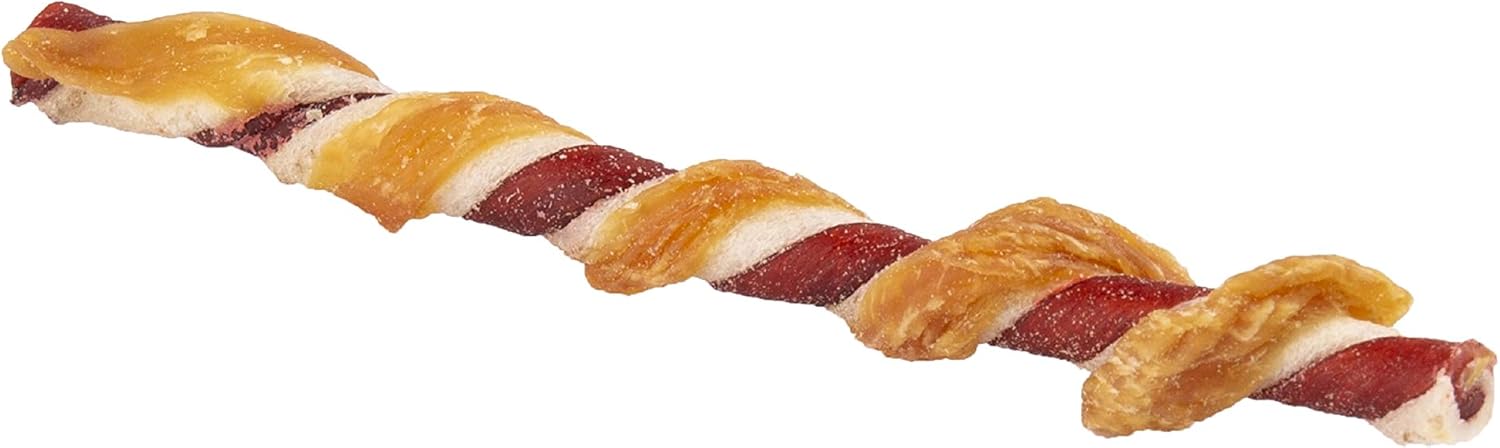 Good ‘N’ Fun Golosinas de cuero crudo de triple sabor para perros, 22 unidades (paquete de 7)