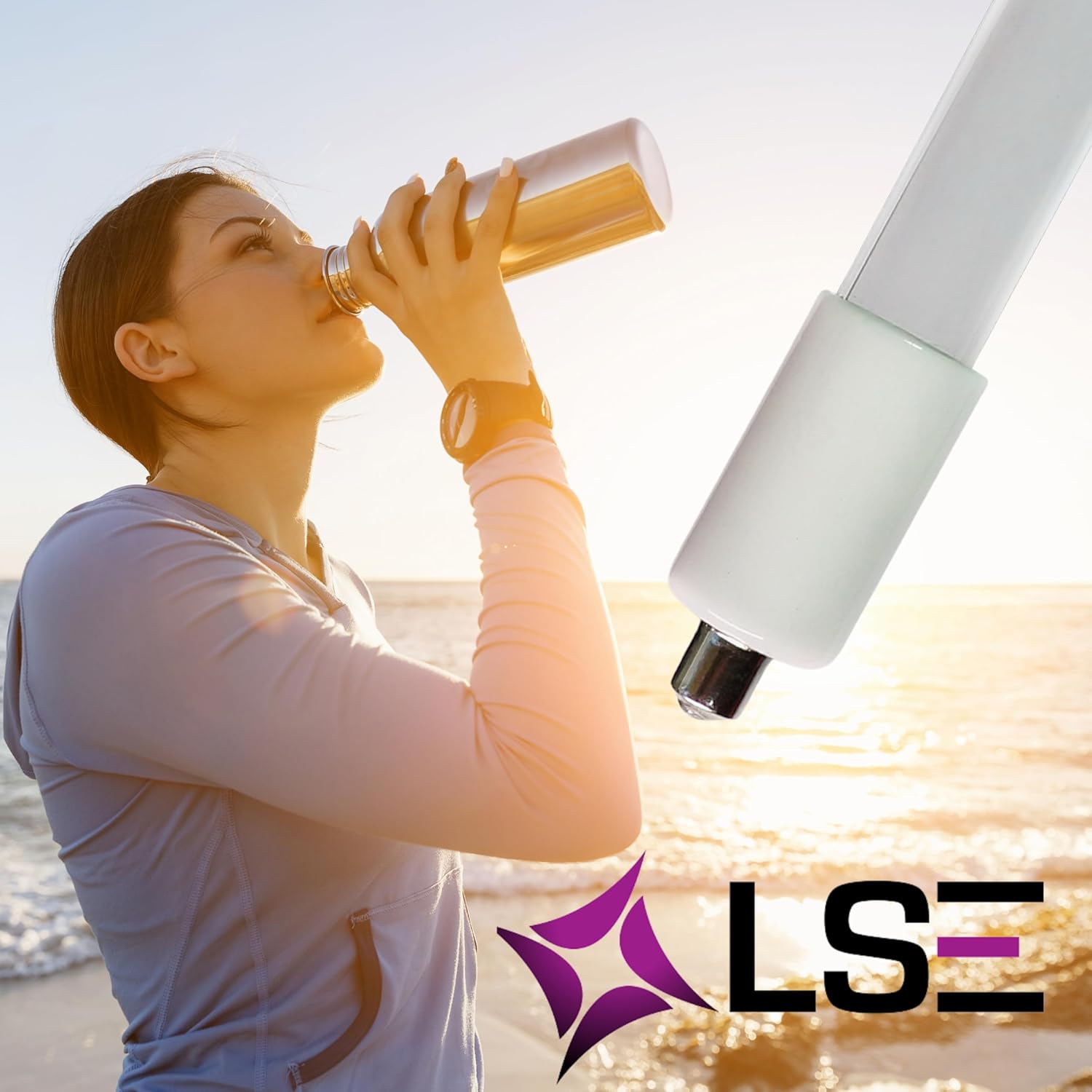 LSE Lighting Bombilla ultravioleta UVC de 16 vatios G10T5L, base de un solo perno de 14.06 pulgadas de longitud