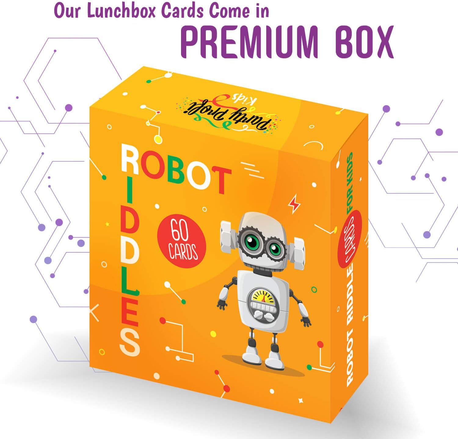Notas para la lonchera para niños, 60 divertidas tarjetas de acertijo robot para niños y niñas, crea notas memorables para pensar en ti