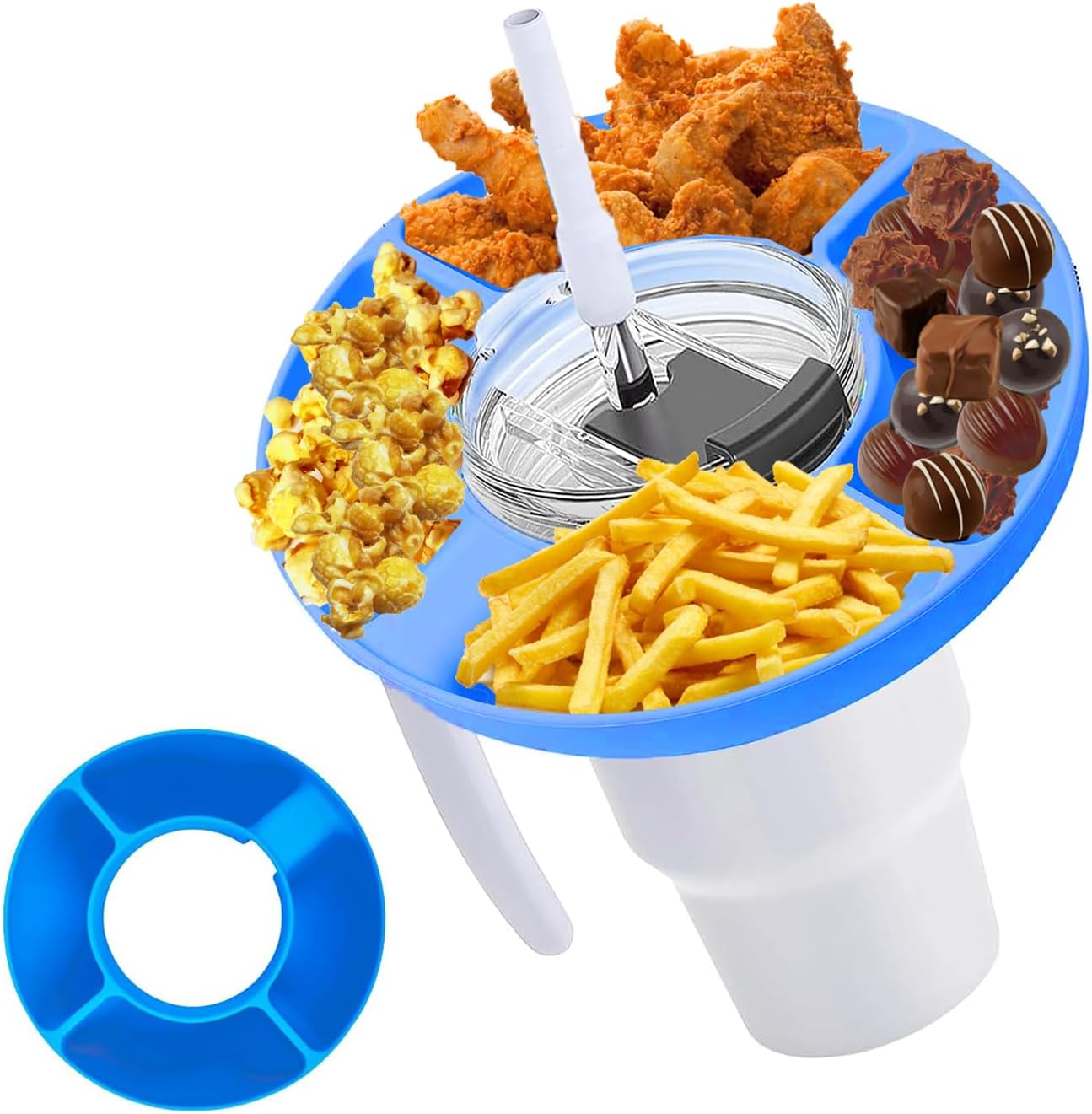 Atifer Tazón de aperitivos para taza Stanley, accesorios para bandeja de aperitivos Stanley, accesorios reutilizables para bandeja de aperitivos