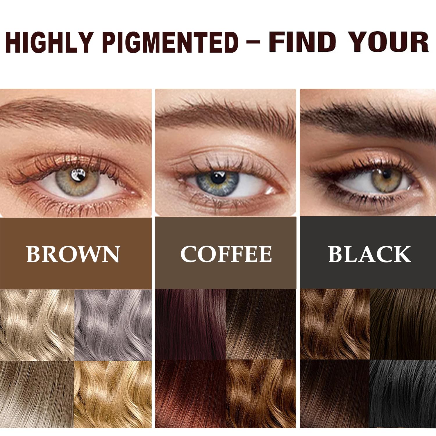 MXNSLWA Kit de pestañas y cejas 2 en 1, kit profesional de color para pestañas y cejas, duradero 6 semanas, teñido de cabello para uso doméstico en