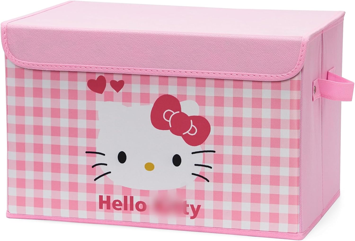KroTex Bonito contenedor de almacenamiento plegable con tapa, cestas organizadoras decorativas de cuero para estantes para armario, decoración de