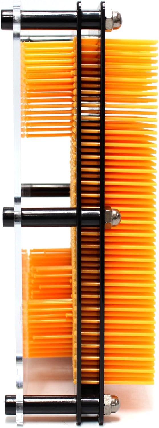 PowerTRC Molde de mano de 7 x 5 pulgadas, diseño de escultura artística 3D, regalo novedoso (naranja)