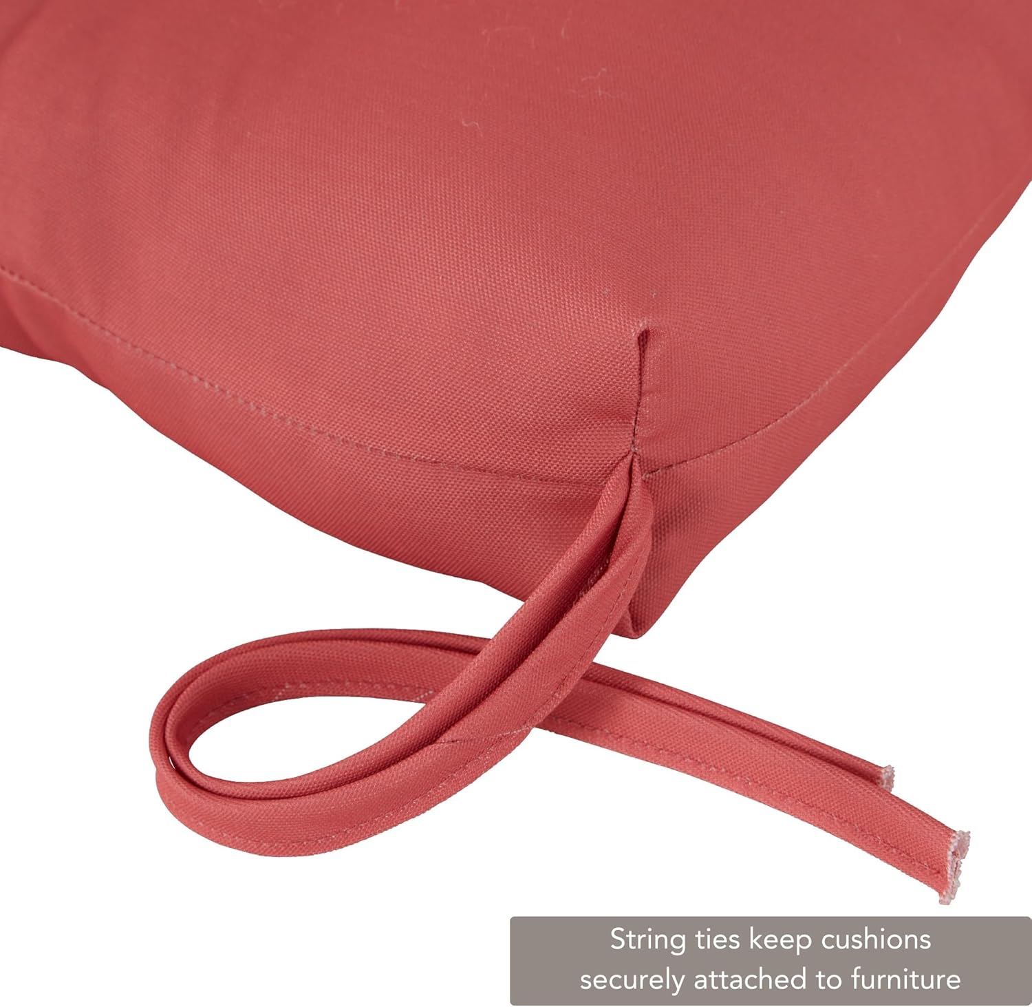 Greendale Home Fashions Cojines para silla de respaldo alto de 44 x 22 pulgadas, 2 unidades (paquete de 1), color coral