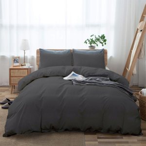 Funda de edredón tamaño Queen Juego de cama para todas las estaciones de 3 piezas Funda de edredón suave y ligera con cierre de cremallera y lazos Funda de edredón tamaño Queen Juego de cama para todas las estaciones de 3 piezas Funda de edredón suave y ligera con cierre de cremallera y lazos