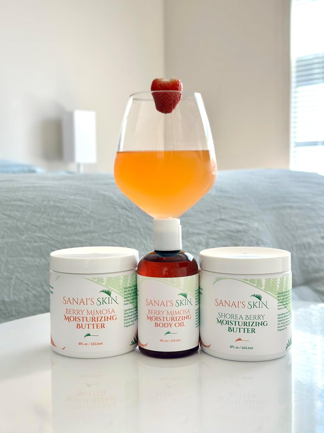 Sanai’s Skin Moisturizing Body Butter  Berry Mimosa Moisturizing Butter  Moisturizing & Nourishing for Normal to Dry Skin  Shea Butter & Sunflower