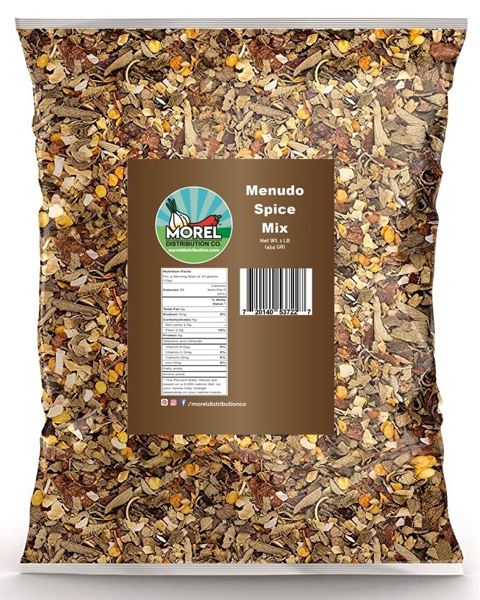 Condimento Menudo Spice Mix, condimento mexicano premium. Haz un auténtico menú mexicano. 4 oz y 1 libra (1 libra)