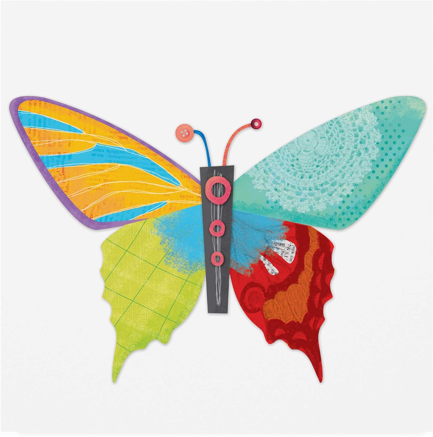 Trademark Fine Art, 14×14 Alas de Gracia Mariposa icono 2 por Holli Conger