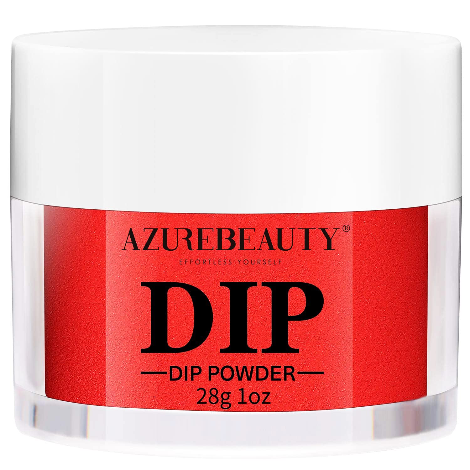 AZUREBEAUTY – Polvo de inmersión rojo, rojo brillante clásico, uñas francesas para principiantes, salón de manicura en casa, sin olor, de larga