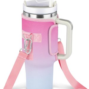 REX-SANTO Soporte para botella de agua Stanley Cup con correa, accesorios de vaso para Stanley de 40 onzas, anti caídas y fugas, adecuado para REX-SANTO Soporte para botella de agua Stanley Cup con correa, accesorios de vaso para Stanley de 40 onzas, anti caídas y fugas, adecuado para