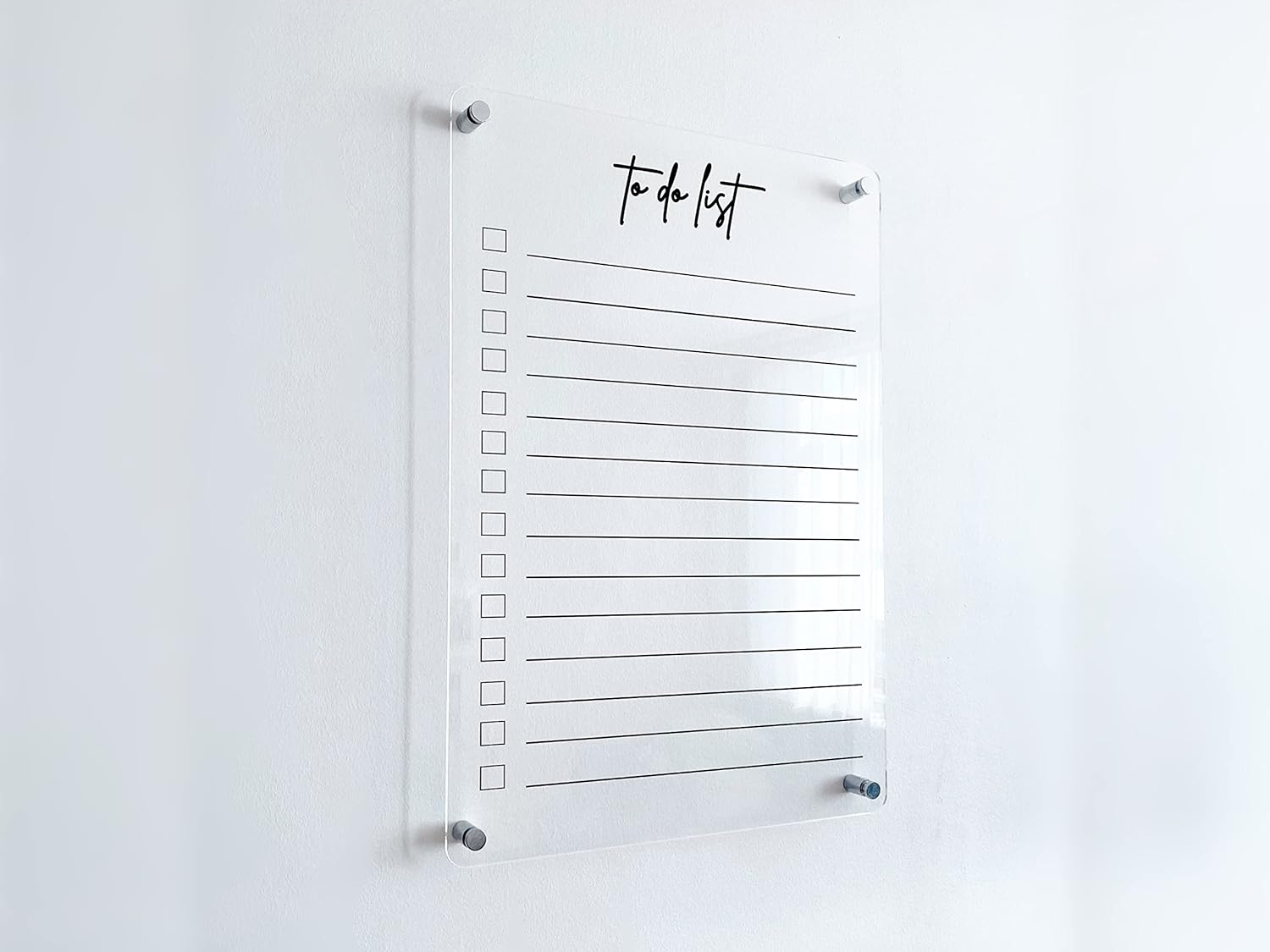 PERSONALIZED To-Do Planner Acrylic Wall Calendar – Personalized Calendar 2024, Dry Erase Board, Dry Erase Calendar, Monthly and Weekly Calendar,