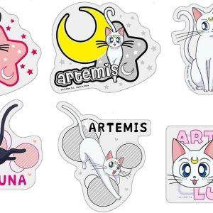 Sailor Moon R – Juego de pegatinas troqueladas transparentes Luna & Artemis Sailor Moon R – Juego de pegatinas troqueladas transparentes Luna & Artemis