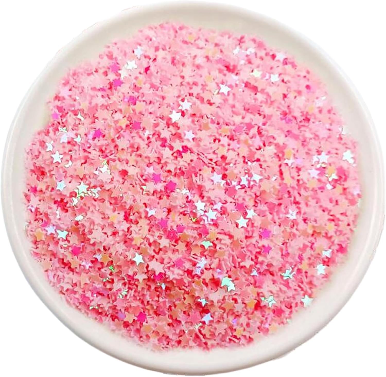 Art Craft – Brillantina con forma de estrellas de cinco puntas de 0.118 pulgadas, lentejuelas de confeti para manualidades, arte de uñas, obras de