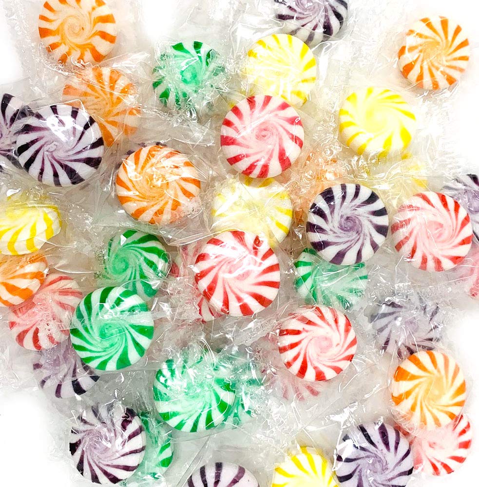 SweetGourmet Molinillos de caramelo duro de frutas variadas  1 libra