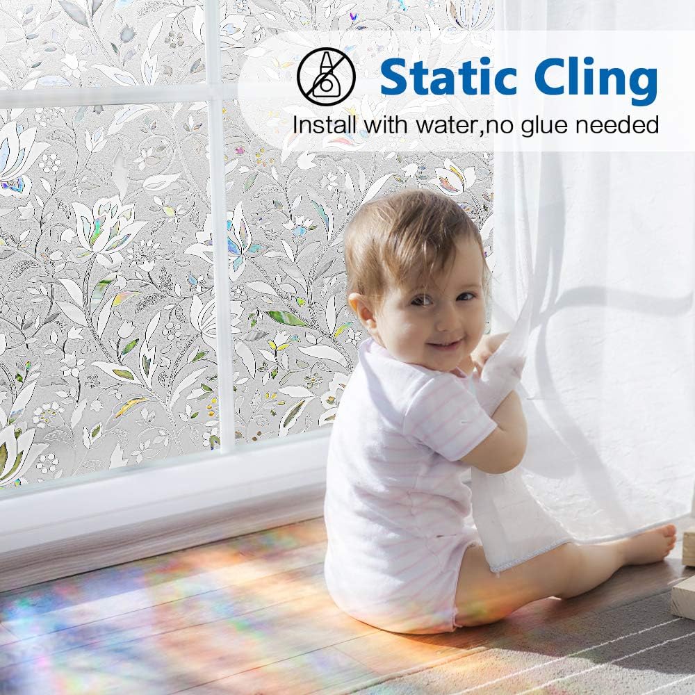 Película de privacidad para ventana, cubierta de vidrio extraíble esmerilado para baño, adhesivo opaco por estática y control de calor, adhesivo
