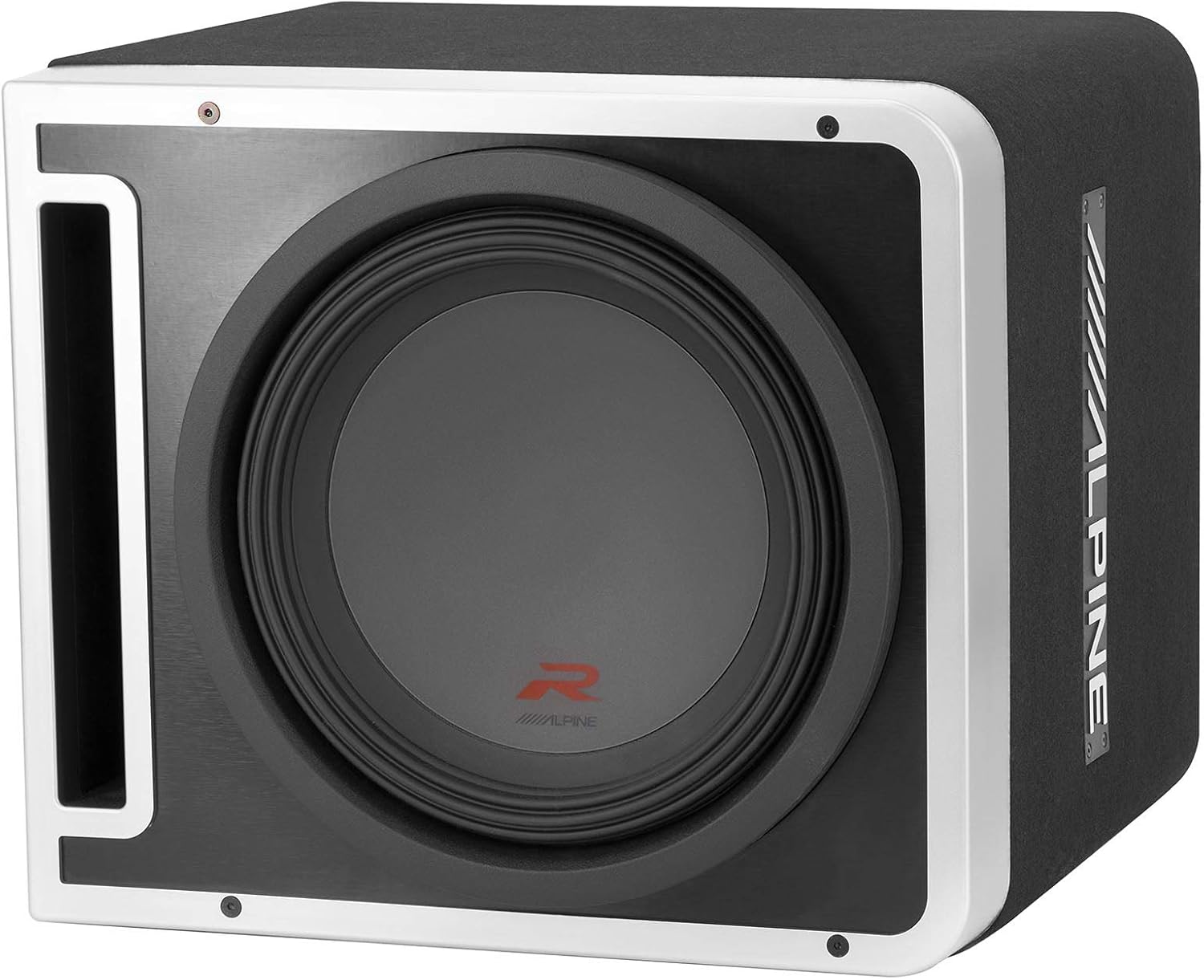 Alpine R-SB12V Recinto de subwoofer de 12 pulgadas, R-A75M amplificador mono de 750 vatios