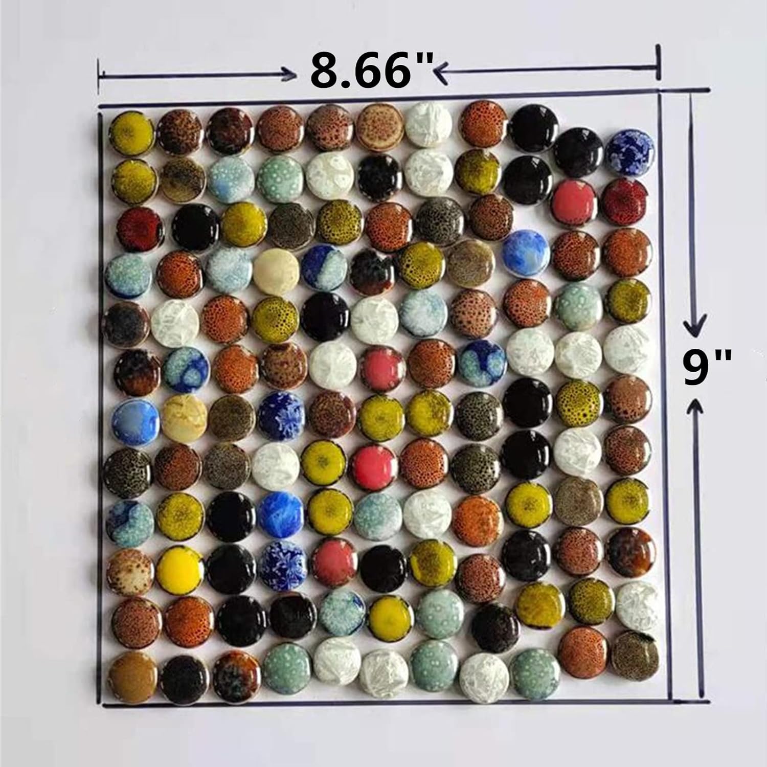 500g1.1lb Random Color Irregular Ceramics Mosaic Tiles,DIY Making Creative Ceramic Mosaic Tiles for DIY Craft Plates Flowerpots Vases Cups Mosaic