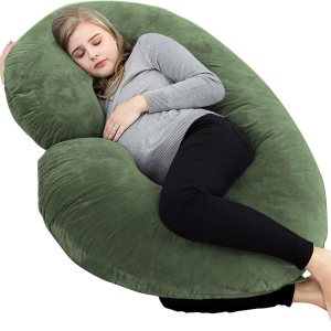 Almohadas de embarazo de 63 pulgadas, almohada de cuerpo completo en forma de C, funda de algodón egipcio, musgo, almohadas de embarazo para dormir, Almohadas de embarazo de 63 pulgadas, almohada de cuerpo completo en forma de C, funda de algodón egipcio, musgo, almohadas de embarazo para dormir,
