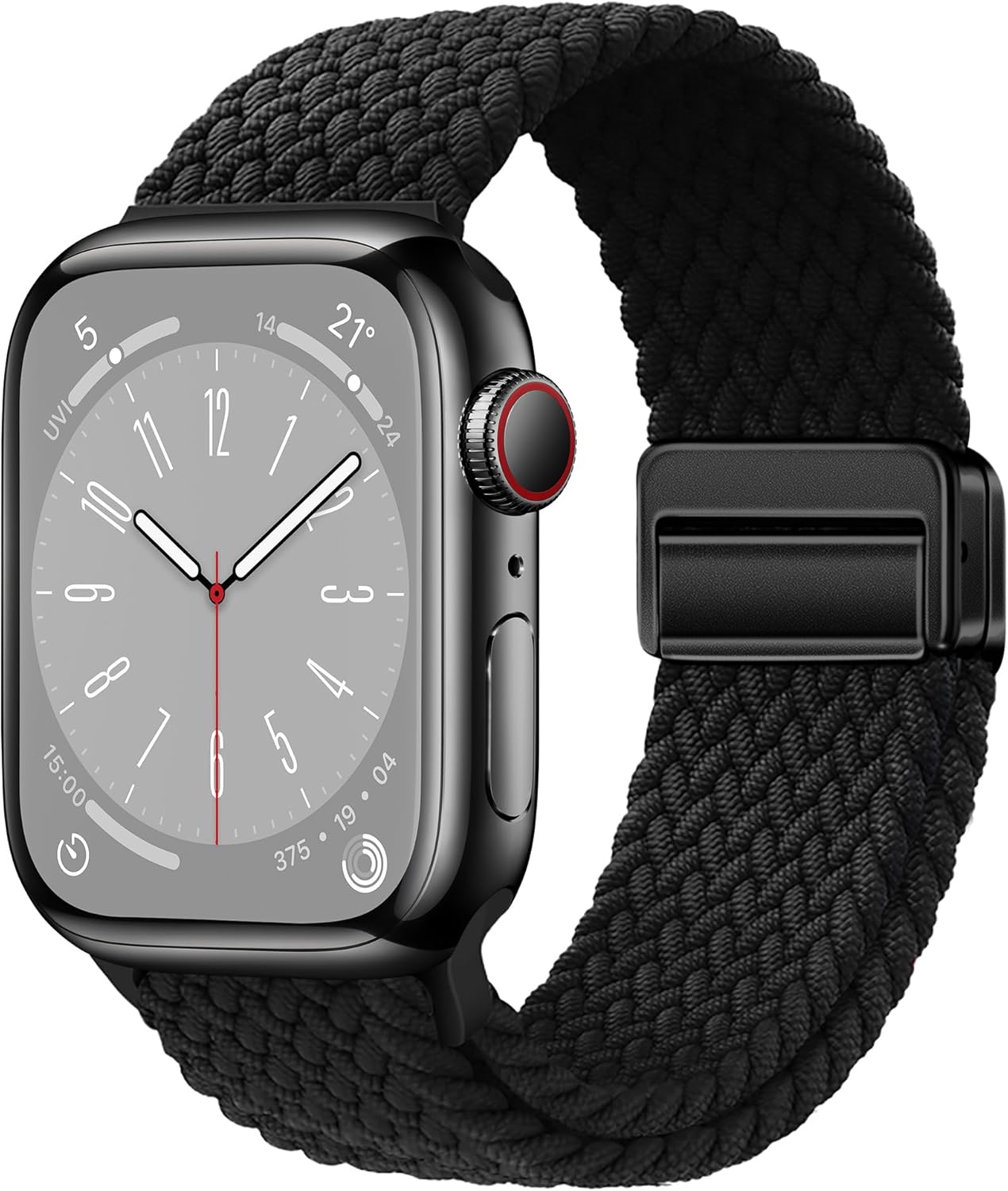 Correas deportivas de nailon compatibles con Apple Watch Band Ultra de 1.929 in, 1.772 in, 1.732 in, 1.654 in, 1.614 in, 1.575 in, 1.496 in, correa