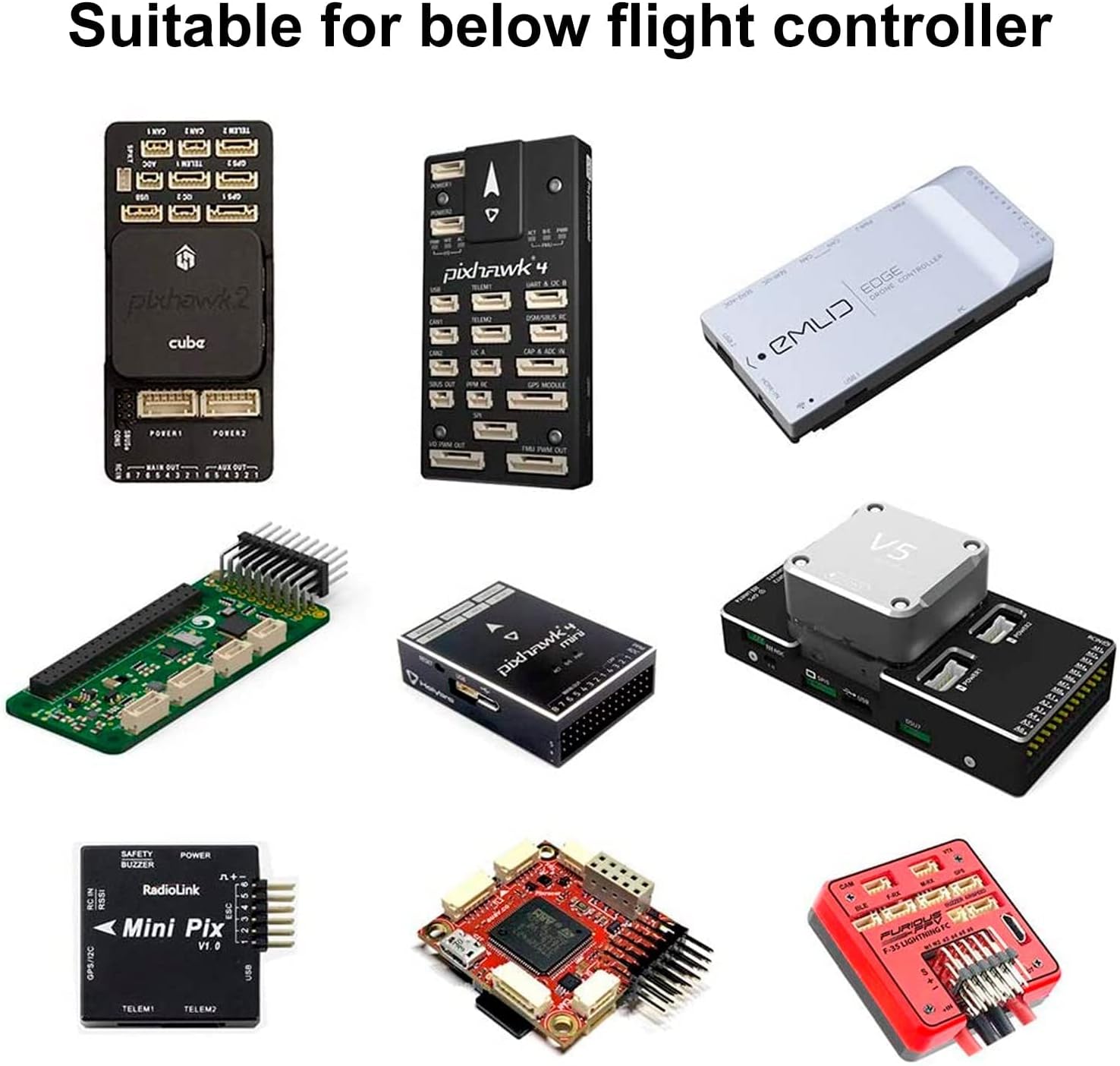 Kit de conector GH de 0.049 in y cables preprensados de alta calidad, para kit de cables Pixhawk controlador de vuelo Pixhawk2, total de 140