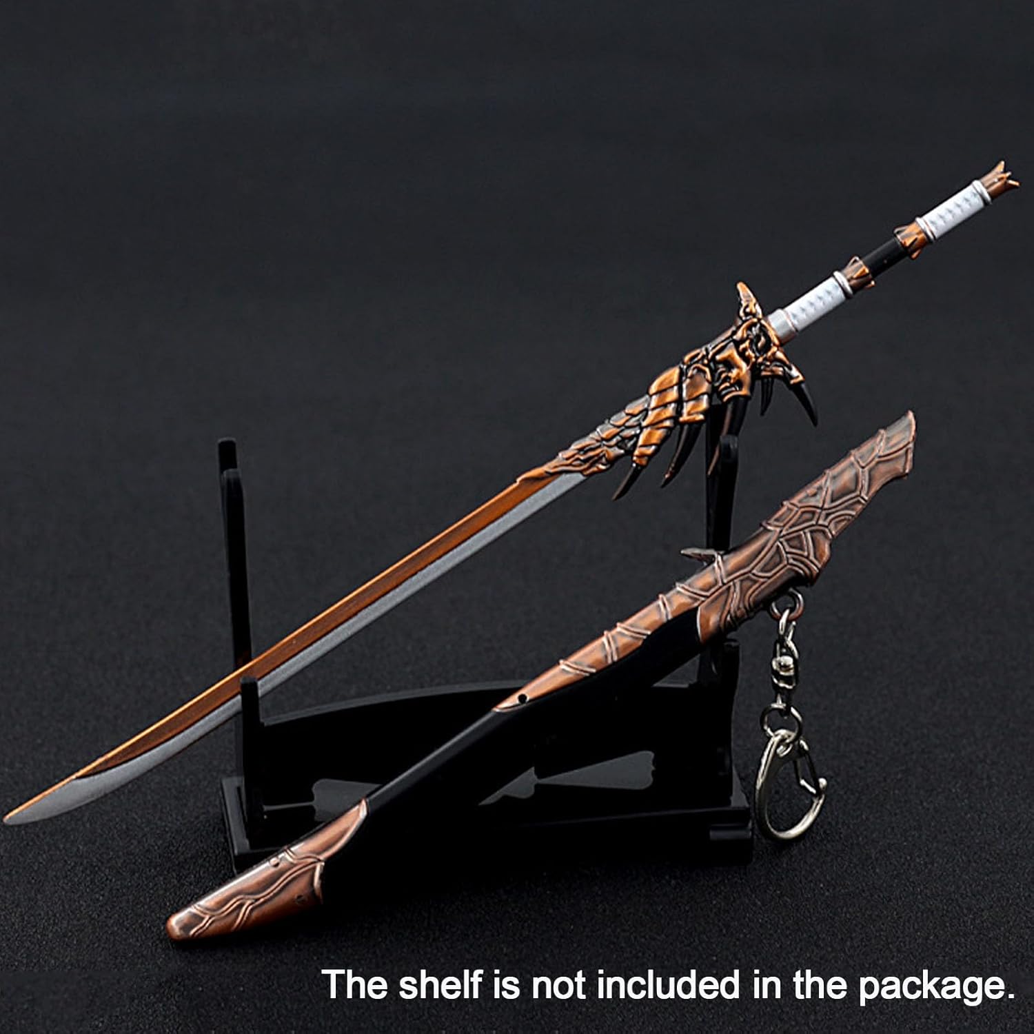 8.7 pulgadas Monster Hunter World Iceborne Monster Rathalos Sword Metal Arma Modelo Colección