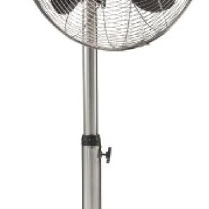DecoBREEZE Ventilador de pie de pedestal, ventilador oscilante de 3 velocidades para interiores con altura ajustable, inoxidable, ventilador retro, DecoBREEZE Ventilador de pie de pedestal, ventilador oscilante de 3 velocidades para interiores con altura ajustable, inoxidable, ventilador retro,