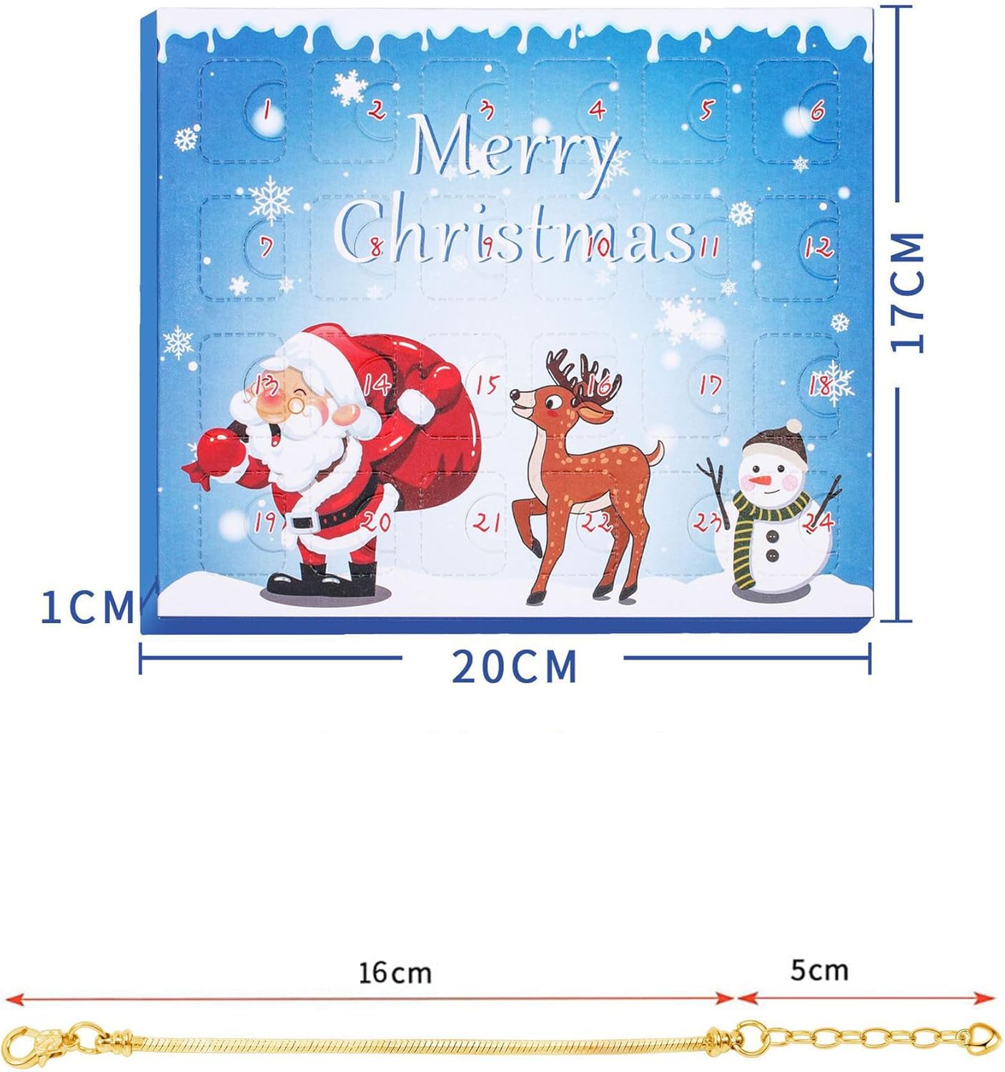 Calendario de Adviento de Navidad 2023, kit de fabricación de pulseras para niñas, calendario de cuenta regresiva de Navidad, pulseras de joyería