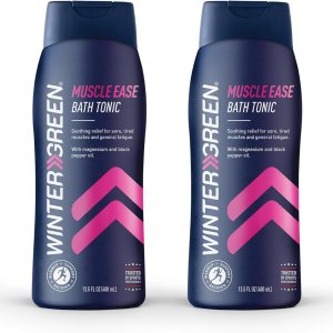 Wintergreen Muscle Ease Bath Tonic – Paquete de 2 unidades (2 x 13.5 onzas líquidas), mezcla de aceite de gaultina, sales de magnesio y aceite de Wintergreen Muscle Ease Bath Tonic – Paquete de 2 unidades (2 x 13.5 onzas líquidas), mezcla de aceite de gaultina, sales de magnesio y aceite de