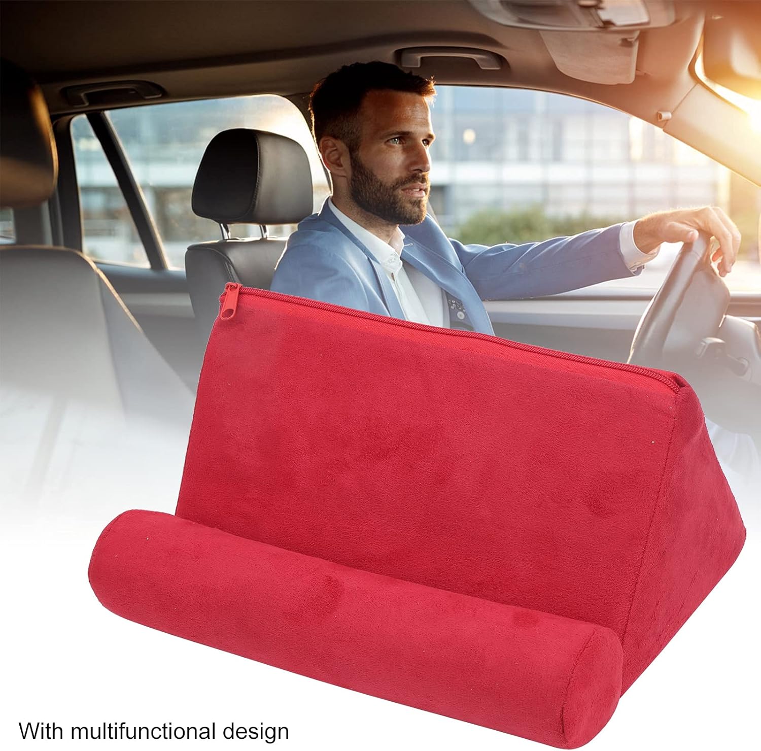 Soporte portátil para tableta de almohada para cama, reposabrazos, alfombra, muslos, con gran área de contacto