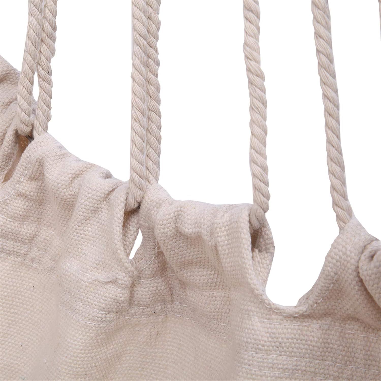 Silla hamaca colgante con cuerda oscilante, almohada colgante con borlas, máximo 330 libras, 2 cojines incluidos, silla colgante grande de macramé
