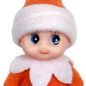Elf Accessories Baby – Muñeca de bebé para regalo de Navidad (naranja) Elf Accessories Baby – Muñeca de bebé para regalo de Navidad (naranja)