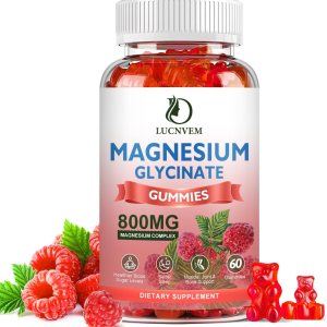 Gomitas de glicinato de magnesio sin azúcar, 500 mg de glicinato de magnesio con 200 mg de L-treonato de magnesio, taurato, malato, COQ10, vitamina Gomitas de glicinato de magnesio sin azúcar, 500 mg de glicinato de magnesio con 200 mg de L-treonato de magnesio, taurato, malato, COQ10, vitamina