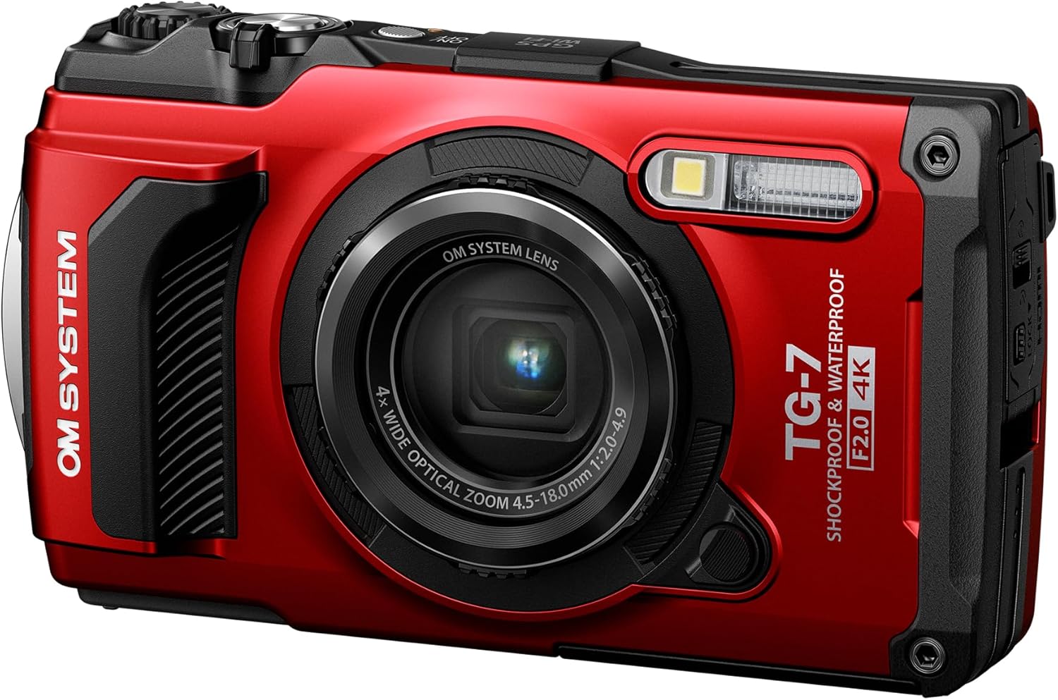 OM SYSTEM Tough TG-7 Cámara digital – Rojo
