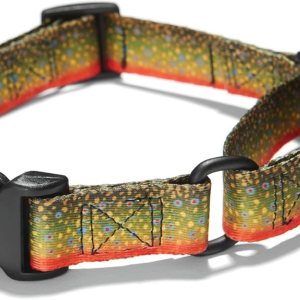 Wolfgang Man & Beast – Collar de cincha Martingale para perros de tamaño pequeño, mediano y grande, BrookTrout impresión Wolfgang Man & Beast – Collar de cincha Martingale para perros de tamaño pequeño, mediano y grande, BrookTrout impresión