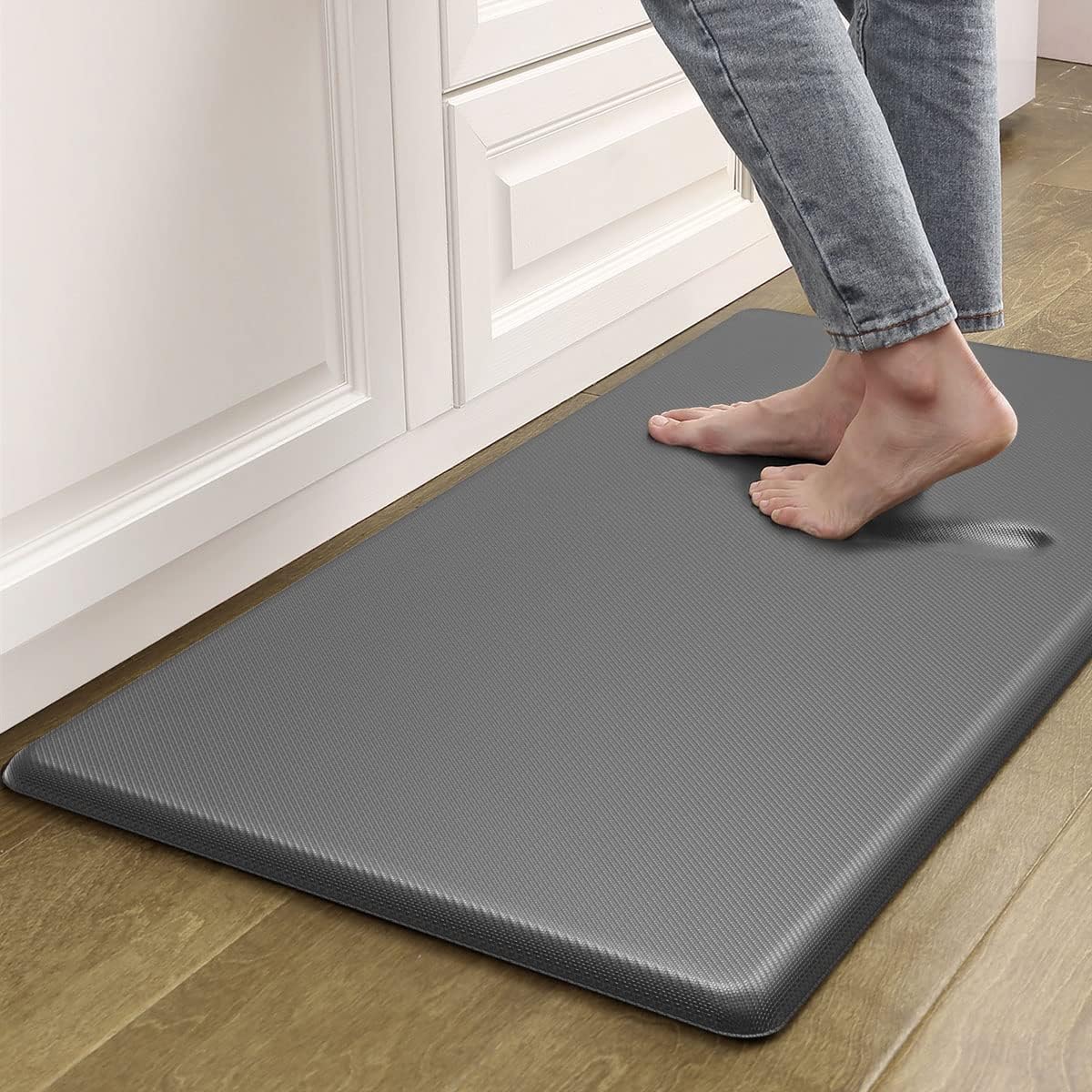 Artnice Tapete de cocina acolchado antifatiga, tapete de escritorio de pie, ergonómico, tapete antideslizante de cocina, tapete de pie para el lugar
