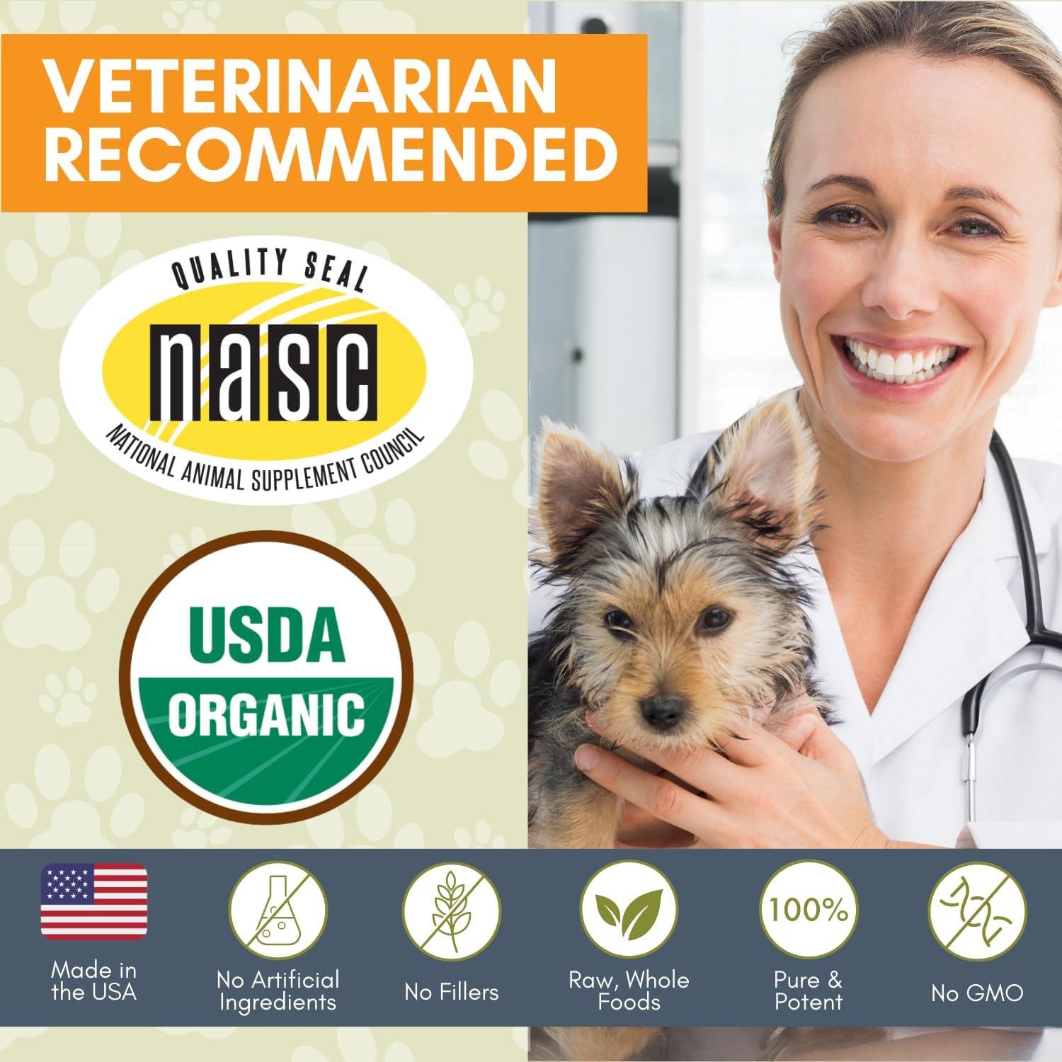 Wholistic Pet Organics Aceite de salmón Aceite de salmón salvaje de Alaska de aguas profundas para perros – Aceite de pescado Omega 3 para perros