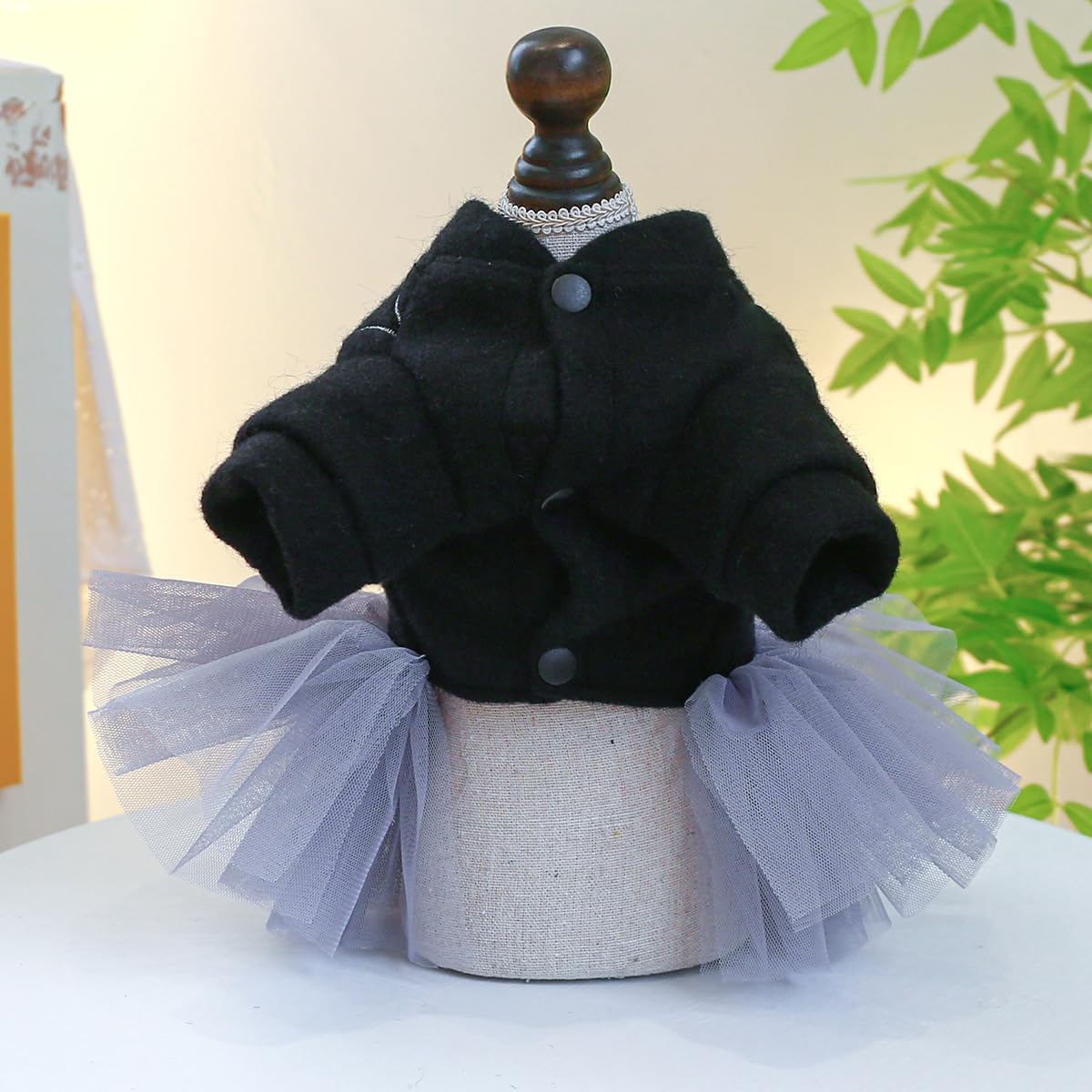 Vestidos de Halloween para perros, ropa para mascotas con anillo en D, suéter cálido para invierno, falda, disfraces de Chihuahua Yorkie para bodas,