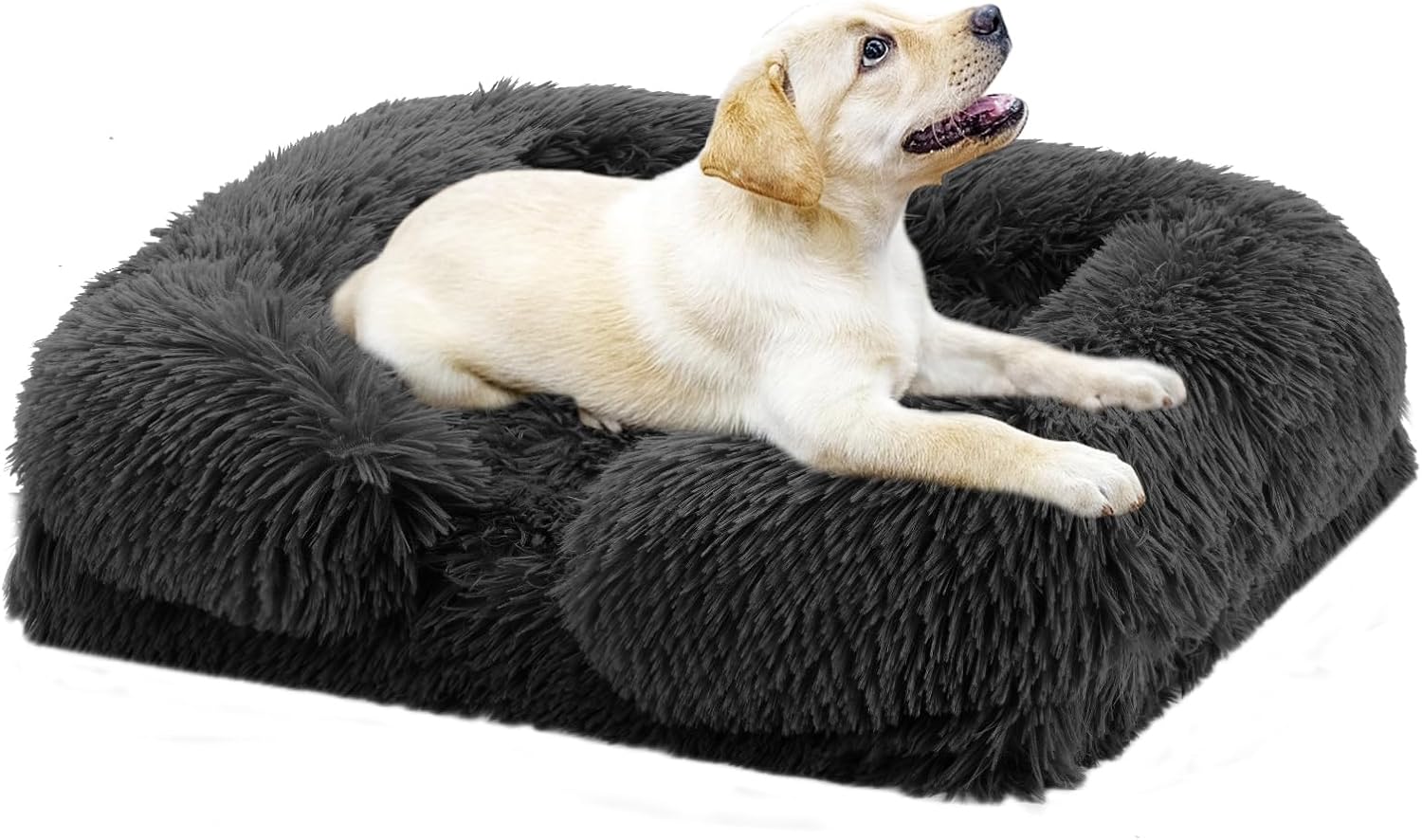 Cama grande para perro, cama ortopédica para mascotas, cama para perros medianos y grandes, parte inferior antideslizante y espuma para jaula de