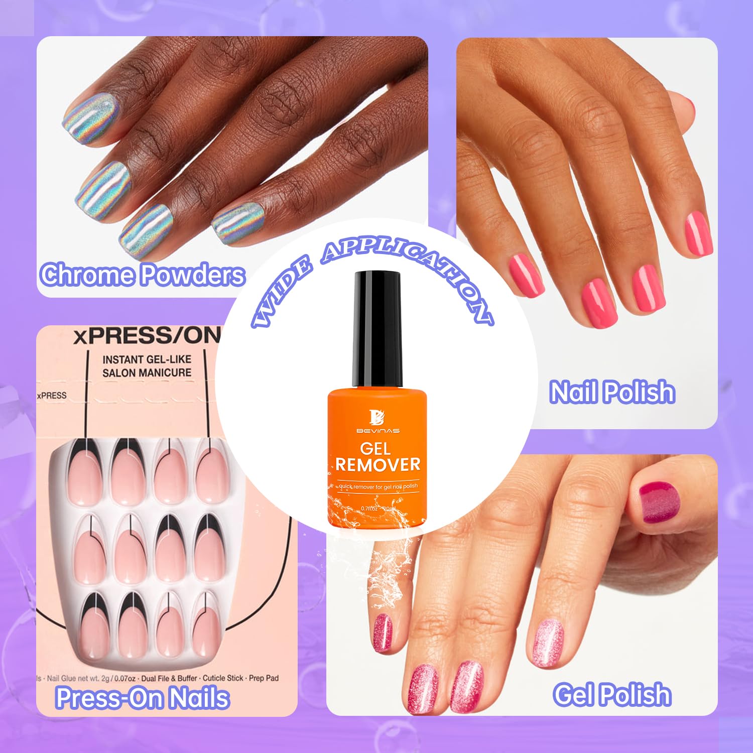 Removedor de gel y látex de uñas para uñas, removedor de esmalte de uñas, juego de removedor de esmalte de uñas, cinta de látex de gel y látex de