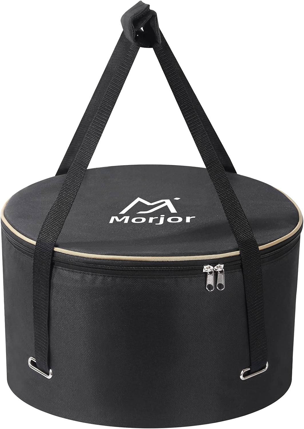 Morjor Bolsa de horno holandés para horno holandés de 14 pulgadas, bolsa de transporte con correas cruzadas interiores adicionales y 2 bolsillos