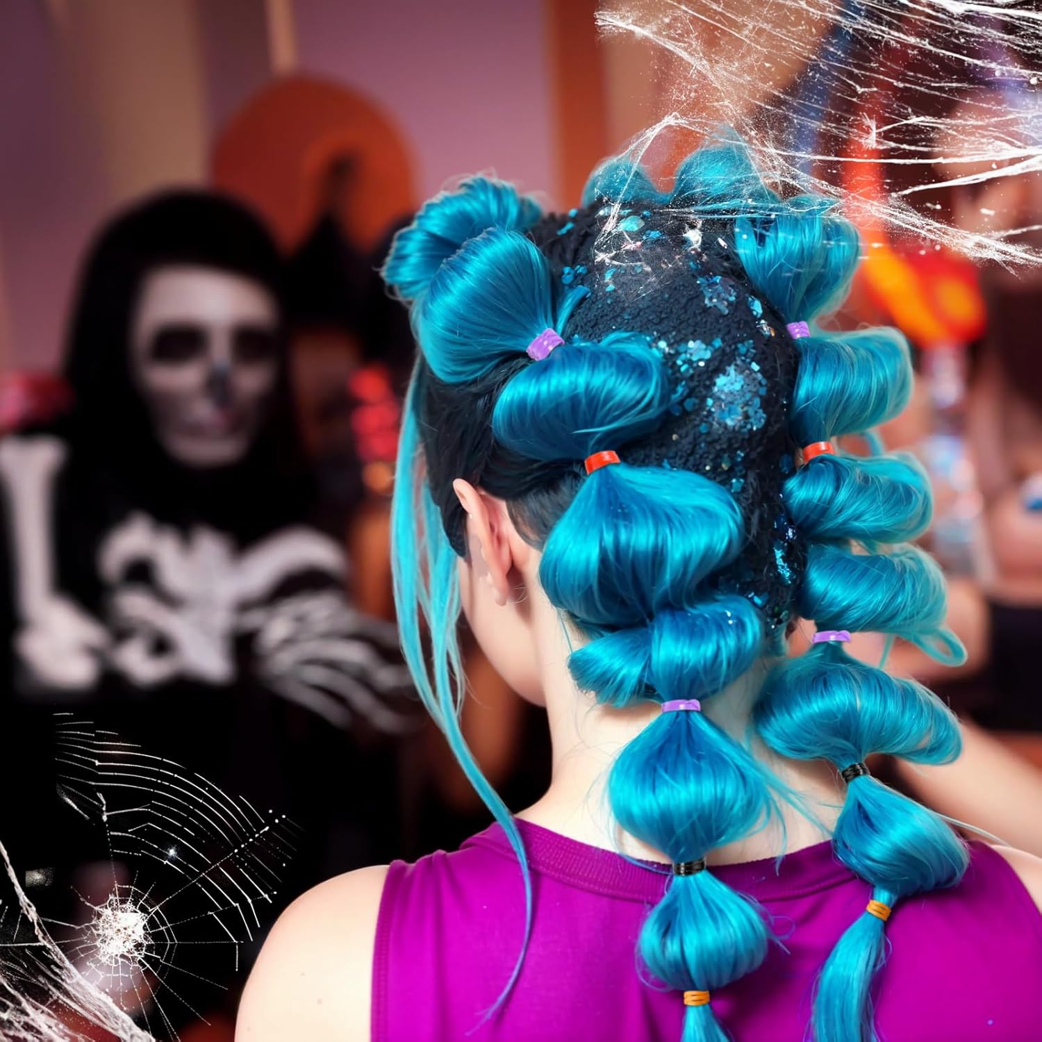 YGDZ – Bandas de goma para el cabello, 5 colores, 600 unidades de cintas elásticas para el cabello con caja organizadora, bandas pequeñas para el