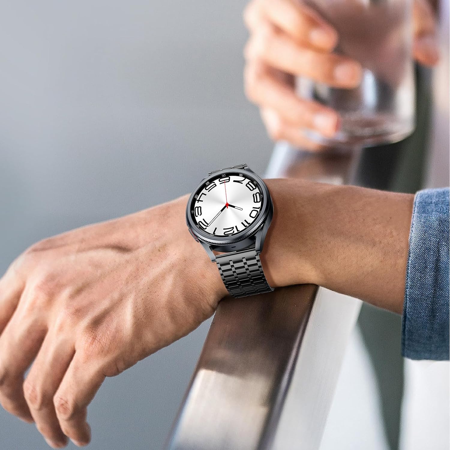 LETOID Diseño de correa de 0.787 in para Samsung Galaxy Watch 6 Classic de 1.850 in 1.693 in  6 5 4 1.732 in 1.575 in  5 Pro 1.772 in  4 Classic