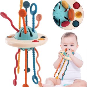 Juguetes sensoriales para bebés, Montessori Pull String Airplane Travel Toys para niños pequeños de 1 a 3 años, juguetes Montessori para bebés de 6 Juguetes sensoriales para bebés, Montessori Pull String Airplane Travel Toys para niños pequeños de 1 a 3 años, juguetes Montessori para bebés de 6