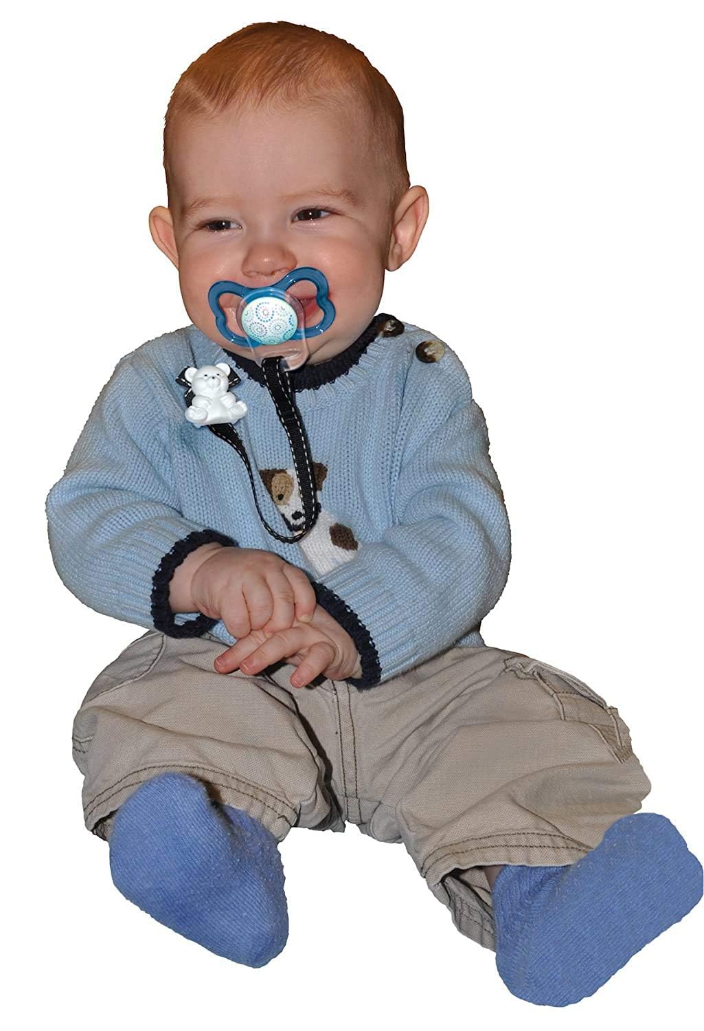 Baby Buddy Clip universal para chupete – Se ajusta al paci o se fija con anillo de silicona de ajuste universal, clip para chupete para bebés de 4