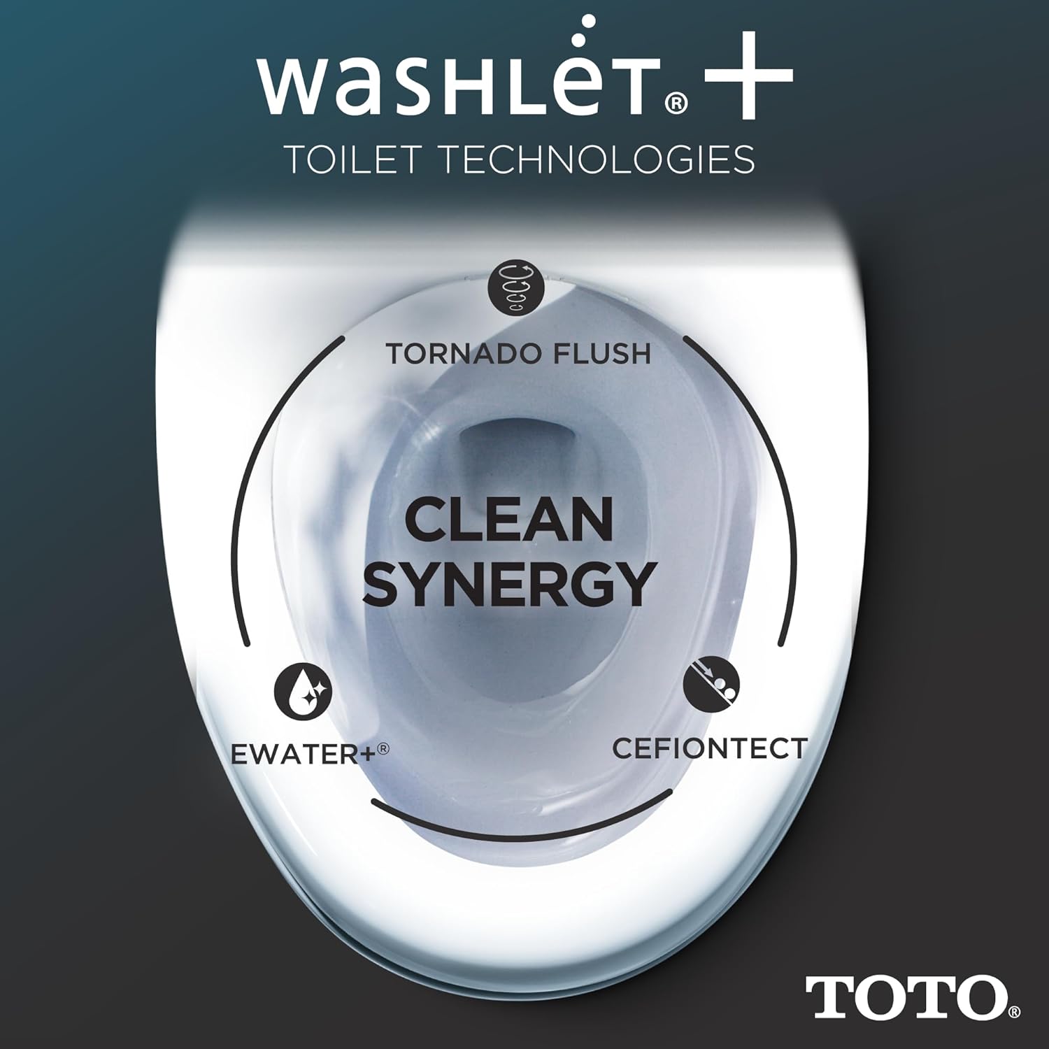 TOTO WASHLET+ Carlyle II – Inodoro alargado de una pieza de 1.28 GPF con asiento de bidé contemporáneo WASHLET+ S7A, algodón blanco –
