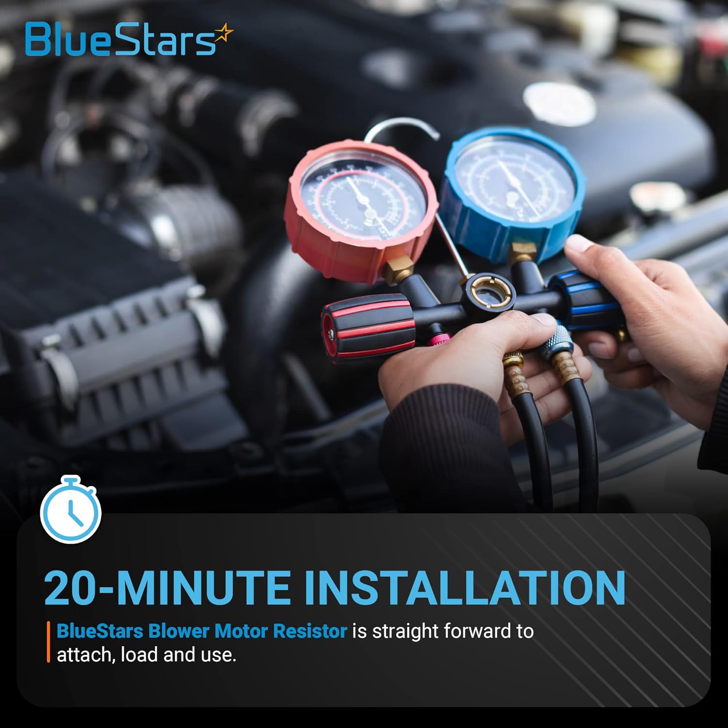 BlueStars – Resistencia de motor soplador 973-013 de alta calidad  Compatible con Ford E-150 E-250 E-350 E-450 E-550 F-250 F-350 F-450 F-550 Super