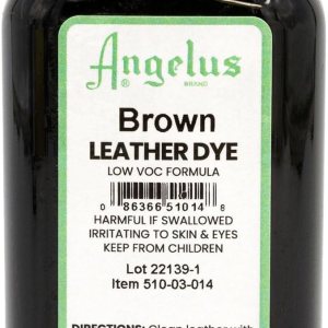Angelus Tinte para cuero, tinte flexible para cuero, para zapatos, botas, bolsos, manualidades, muebles y más, 3 onzas (marrón) Angelus Tinte para cuero, tinte flexible para cuero, para zapatos, botas, bolsos, manualidades, muebles y más, 3 onzas (marrón)