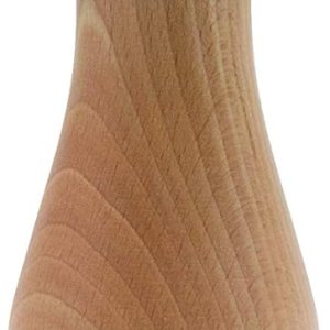 Bisetti Roma Molino de sal de madera de haya de 9.5 pulgadas con amoladora ajustable, acabado natural Bisetti Roma Molino de sal de madera de haya de 9.5 pulgadas con amoladora ajustable, acabado natural