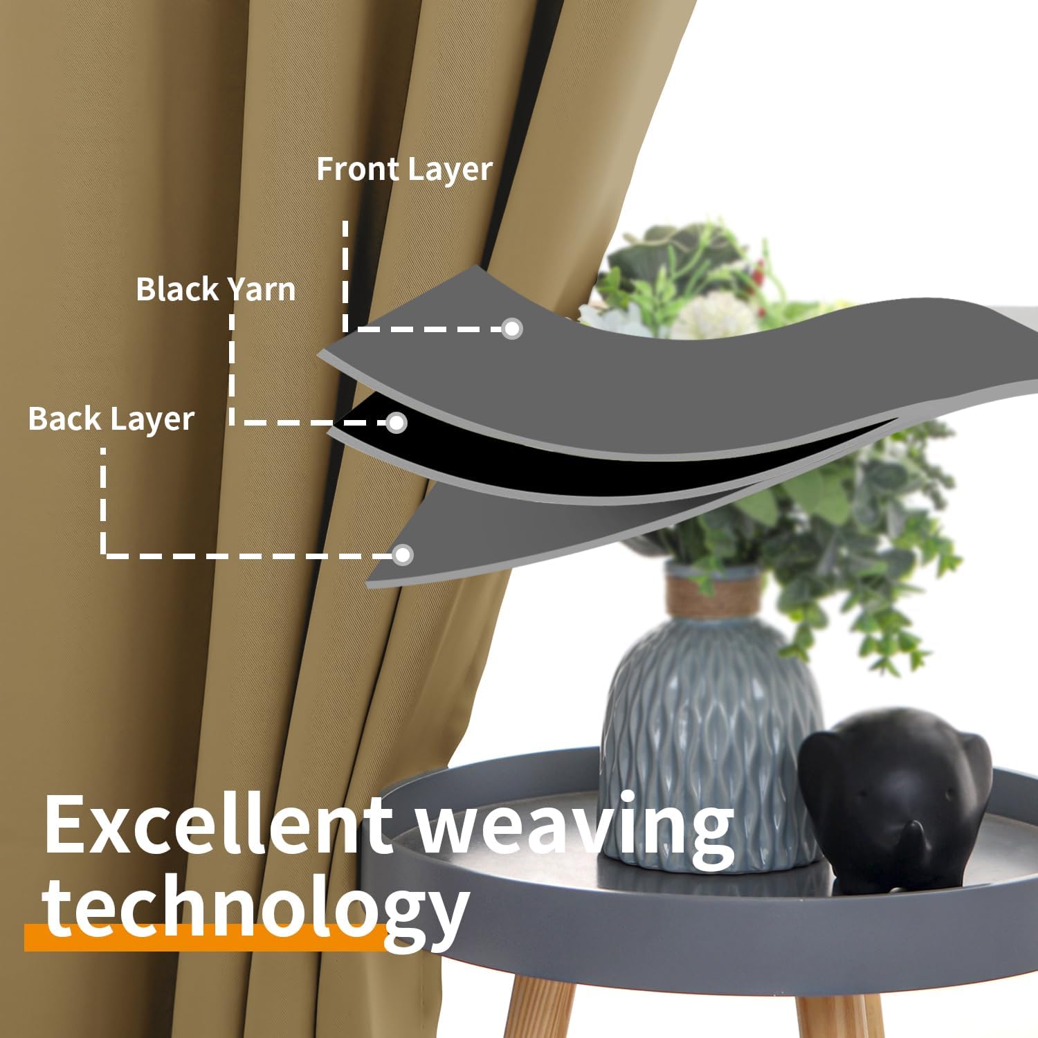 YoungsTex Cortinas opacas para dormitorio, con aislamiento térmico y ojales, cortinas de oscurecimiento y reducción de ruido para sala de estar, 2