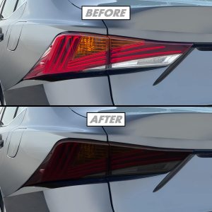 SlickMod Tinte de humo de vinilo precortado para Lexus 2017-2020 es luz trasera 200t 300 350 (20% humo oscuro, 1. luz trasera) SlickMod Tinte de humo de vinilo precortado para Lexus 2017-2020 es luz trasera 200t 300 350 (20% humo oscuro, 1. luz trasera)